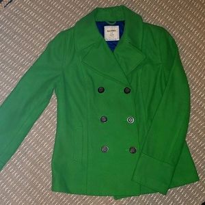 Green Old Navy Peacoat